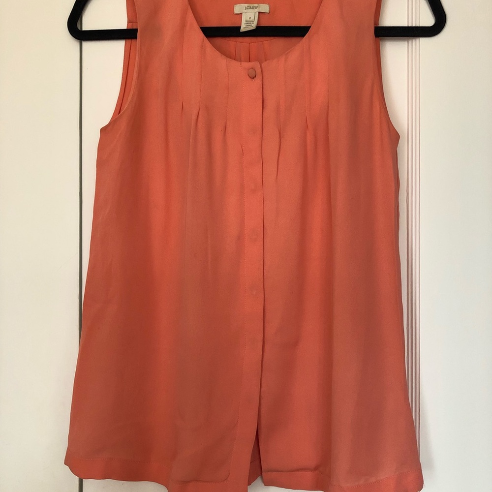 J Crew cantaloupe shell, size 2.